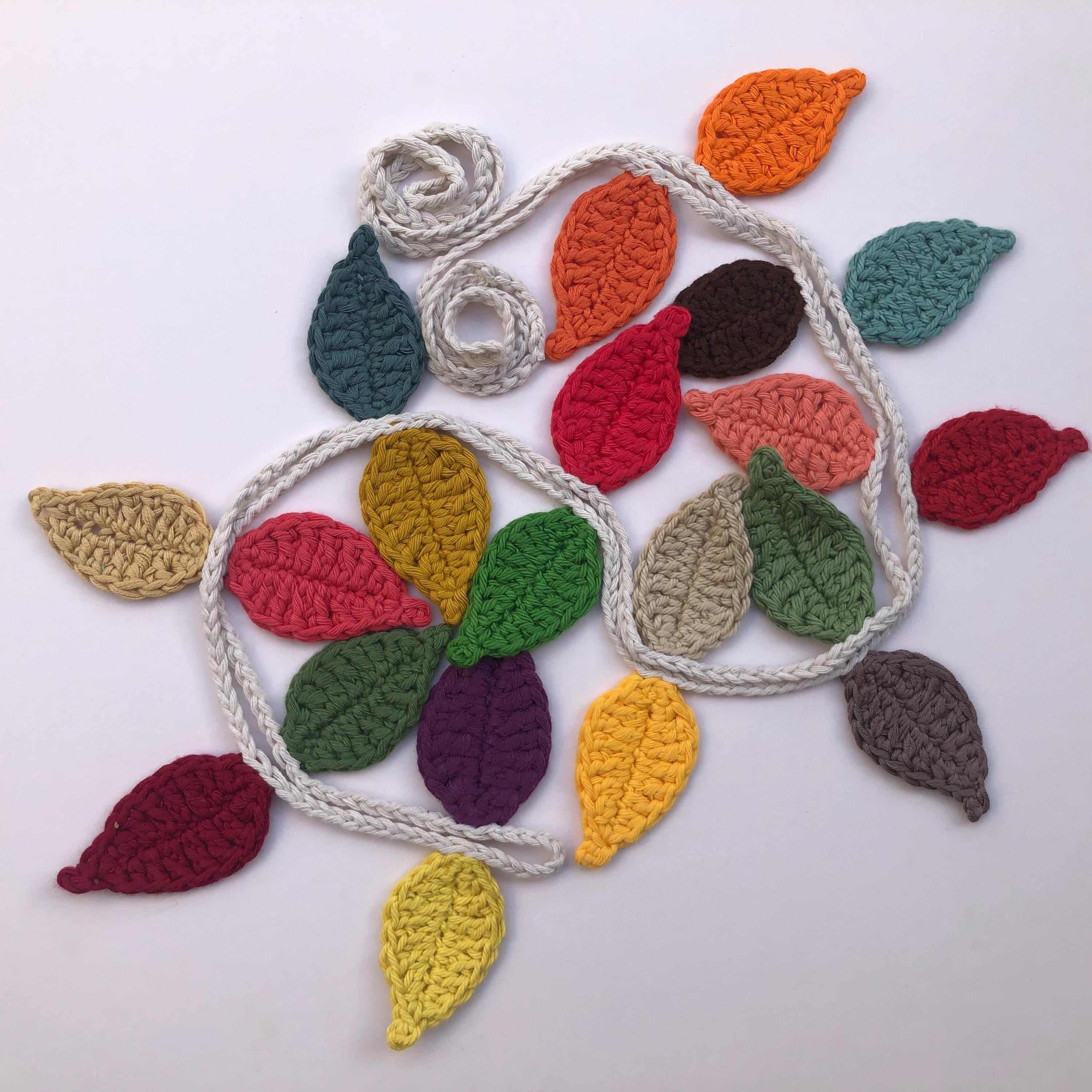 Autumn/Fall Leaves Crochet Garland