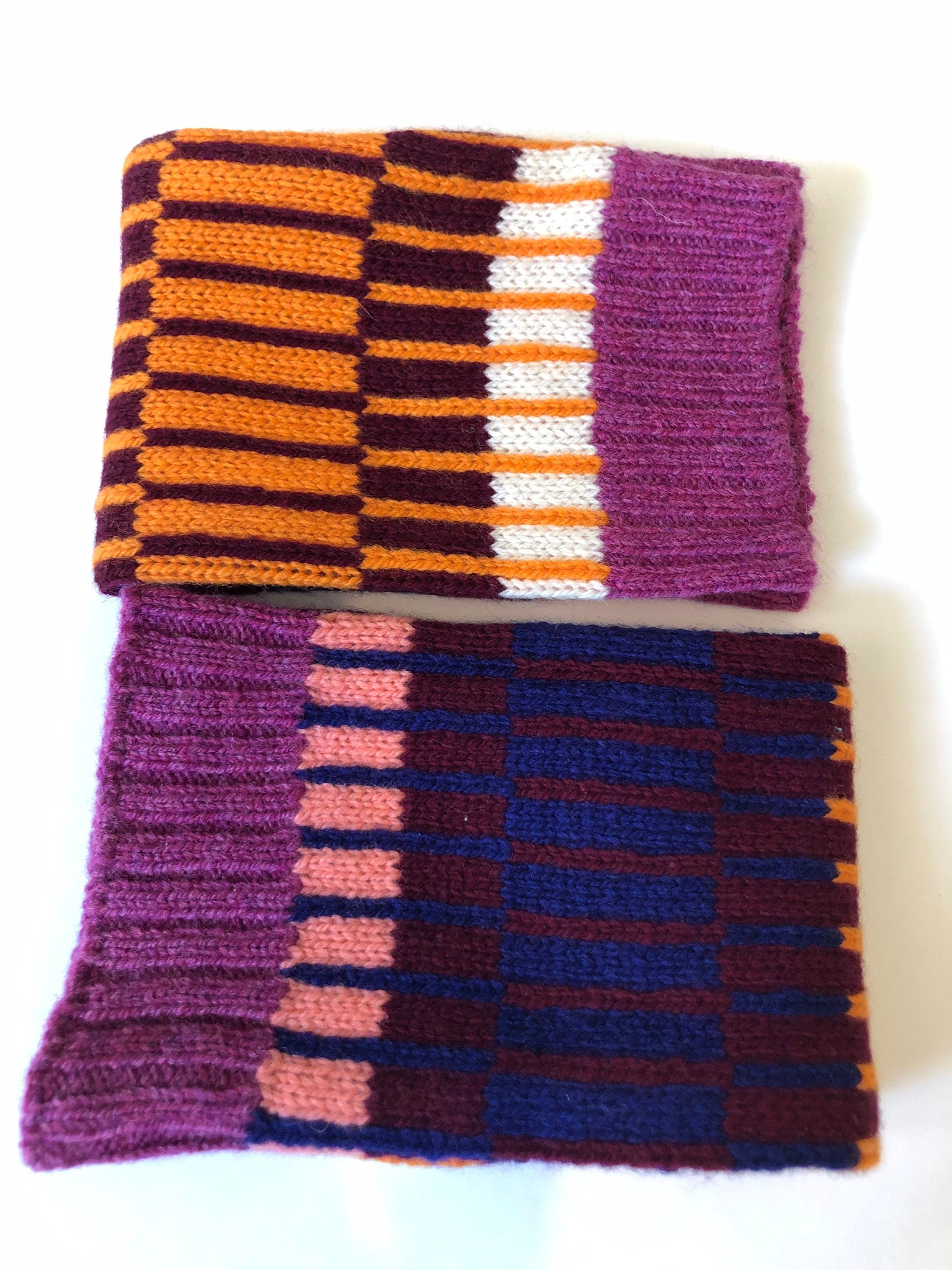 Wrist Warmers / Ladies Fingerless Gloves / Winter Mittens / Adult Size Handmade Knitted Lambswool Cosy Accessories