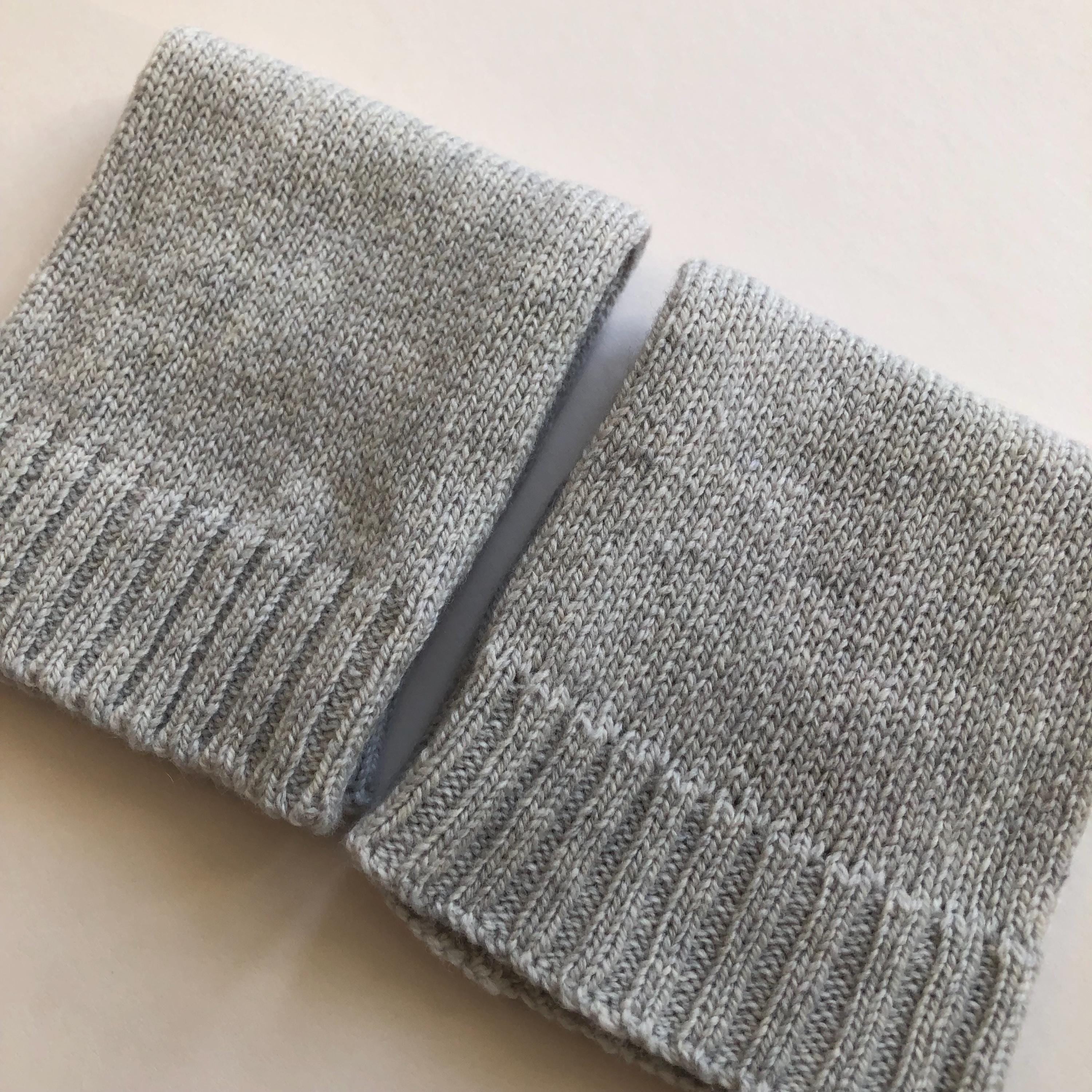Grey Ladies Wrist Warmers, Soft Lambswool Fingerless Gloves for Women