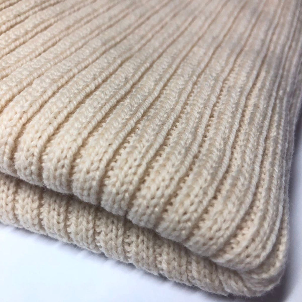 Cream Snood, cosy Lambswool Neck Warmer