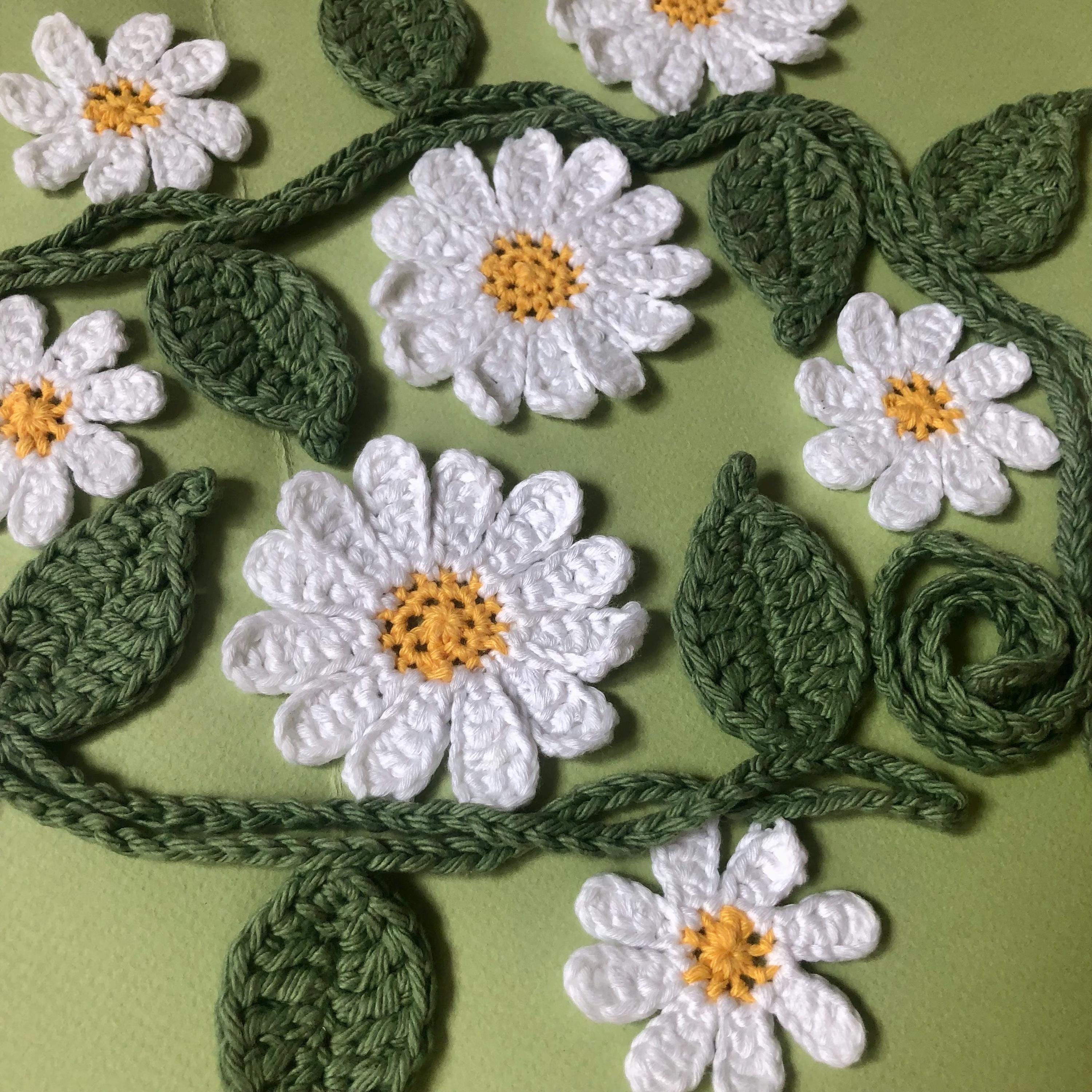 Daisy Chain Garland - Crochet Wall / Nursery / Garden / Party Decor