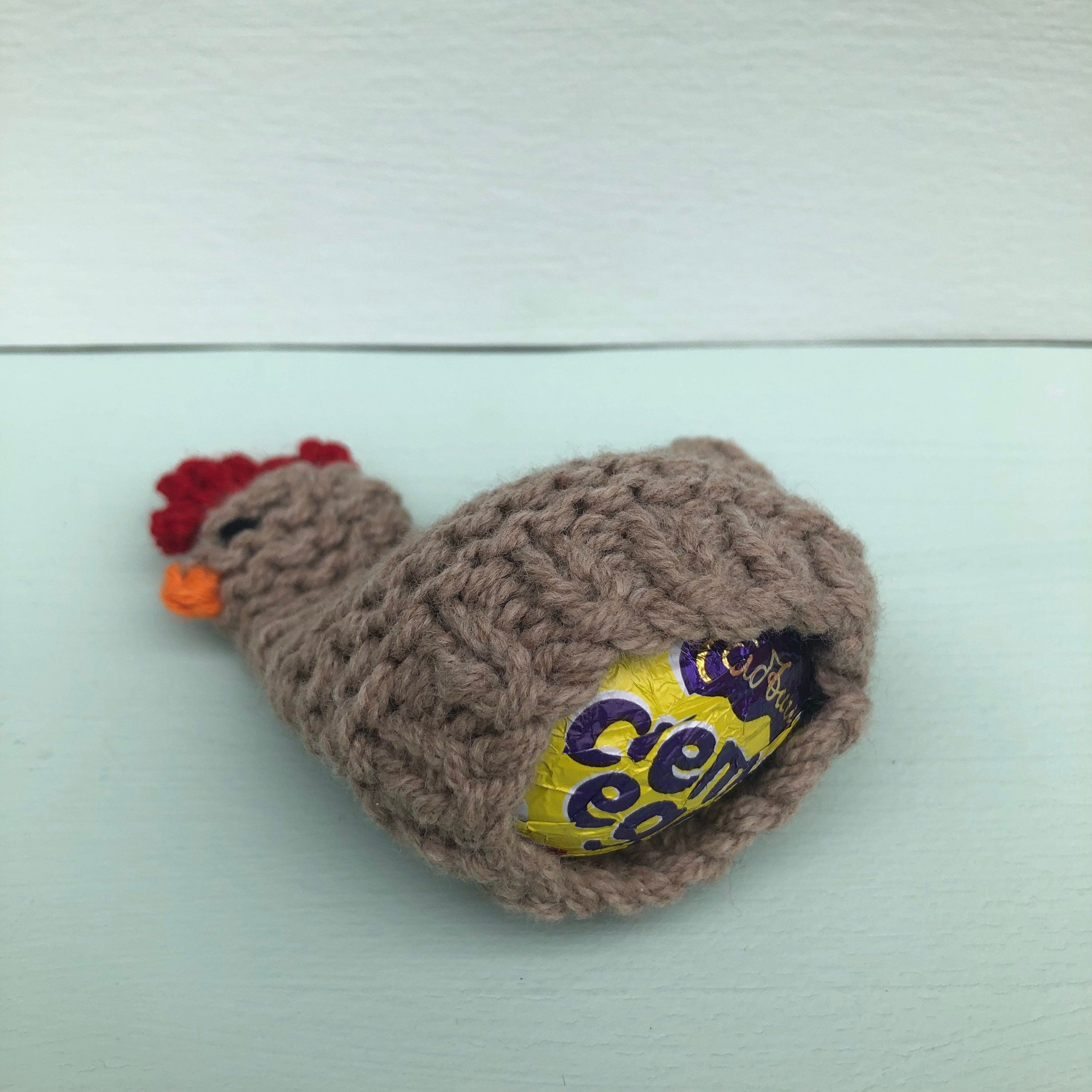 Hand Knitted Lambswool Chicken Egg Cosy: Easter Decoration