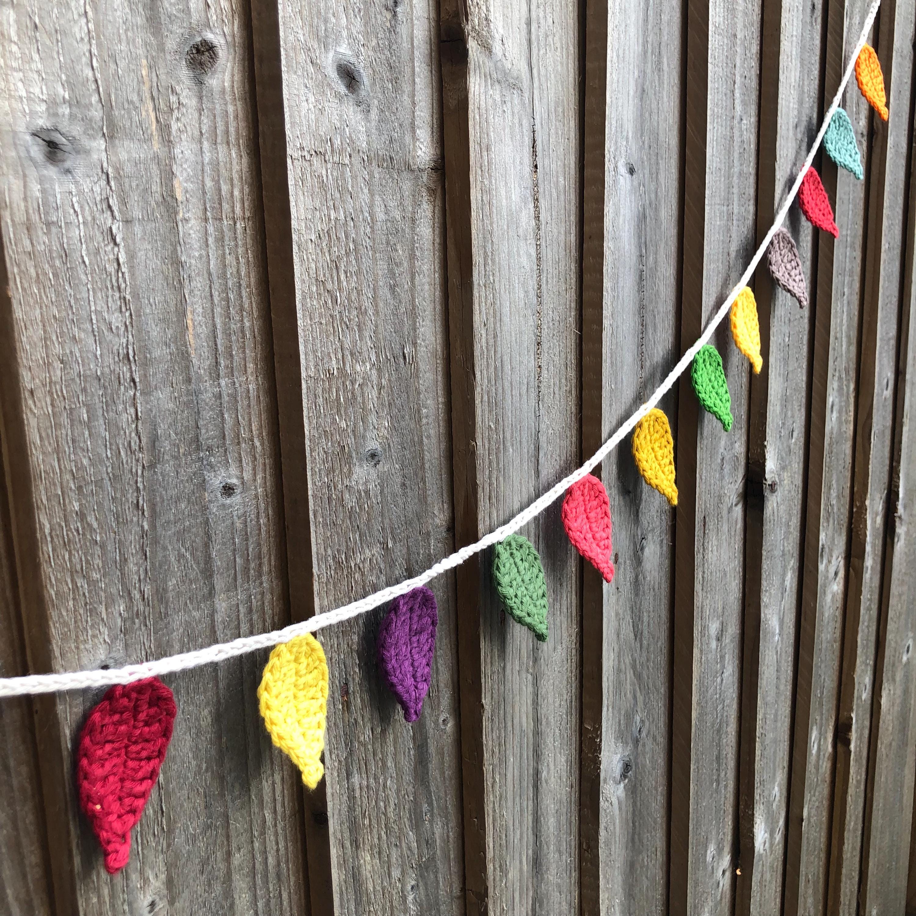 Autumn/Fall Leaves Crochet Garland