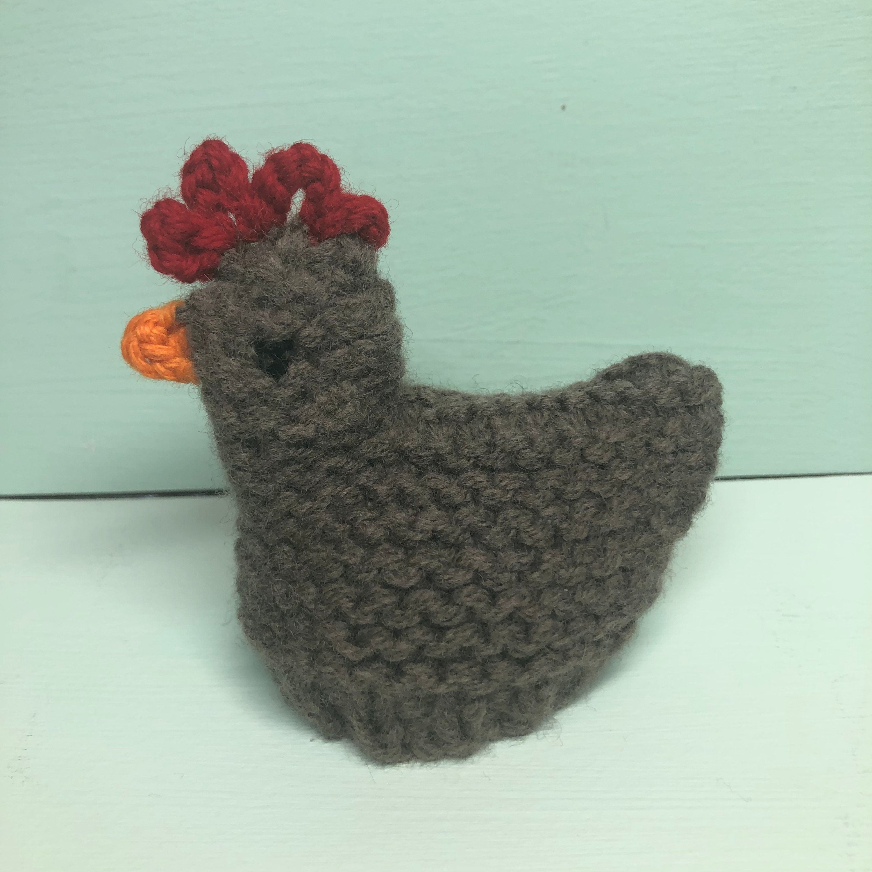 Hand Knitted Lambswool Chicken Egg Cosy: Easter Decoration