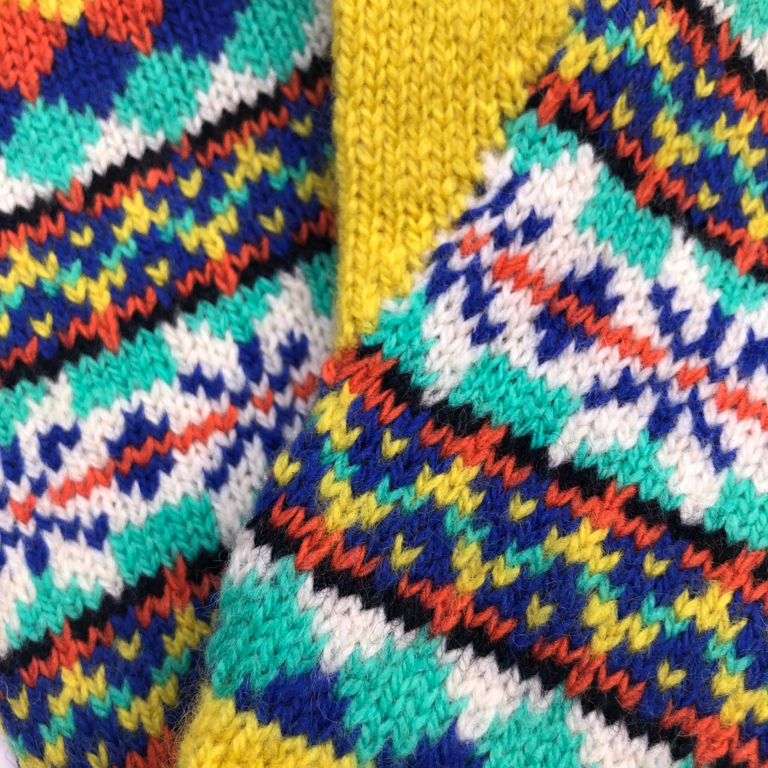 Ladies Fingerless Gloves knitted in soft Lambswool