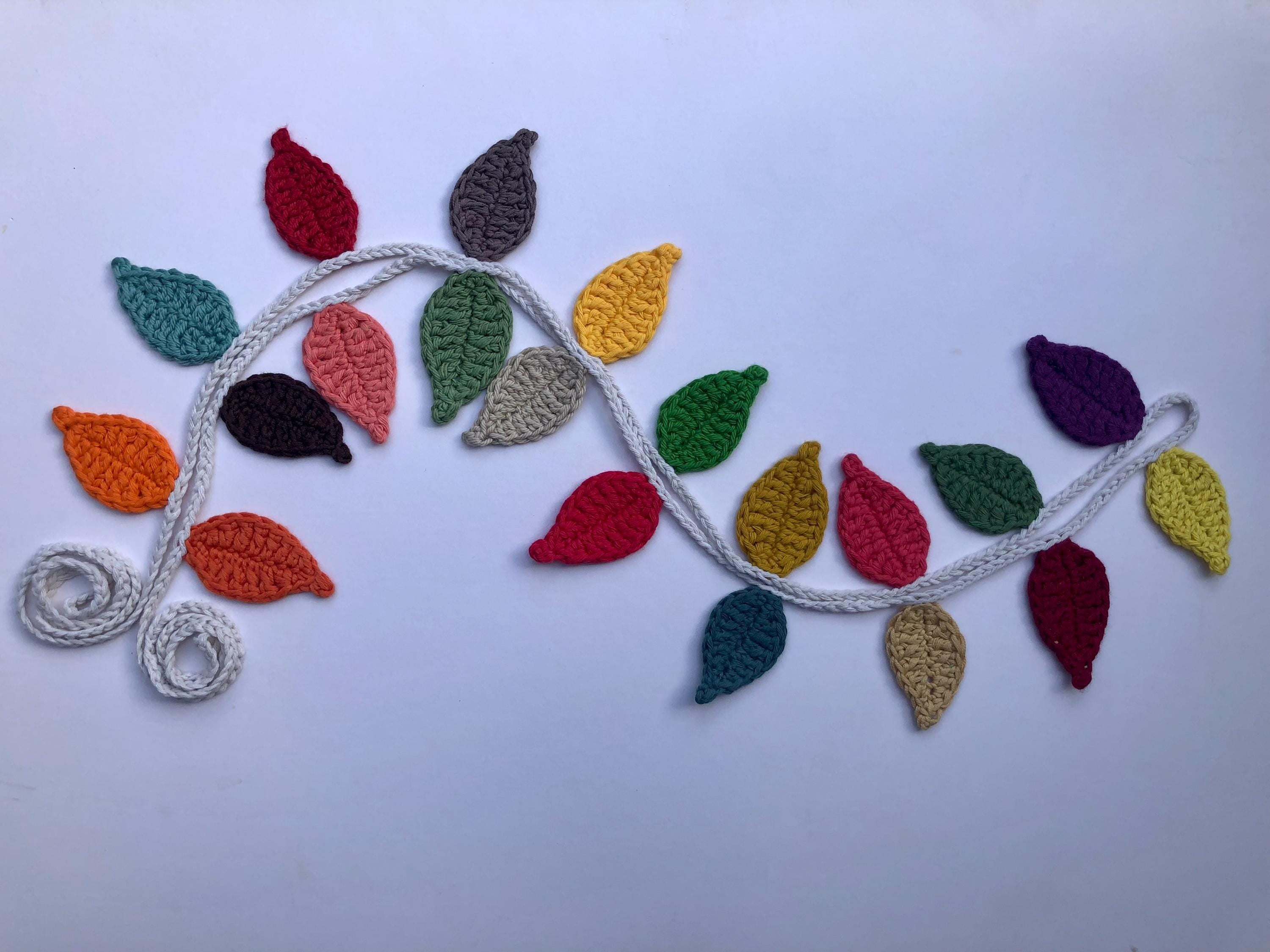 Autumn/Fall Leaves Crochet Garland