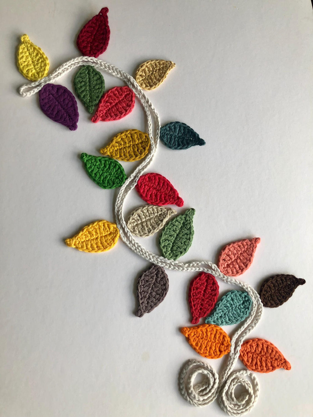Autumn/Fall Leaves Crochet Garland