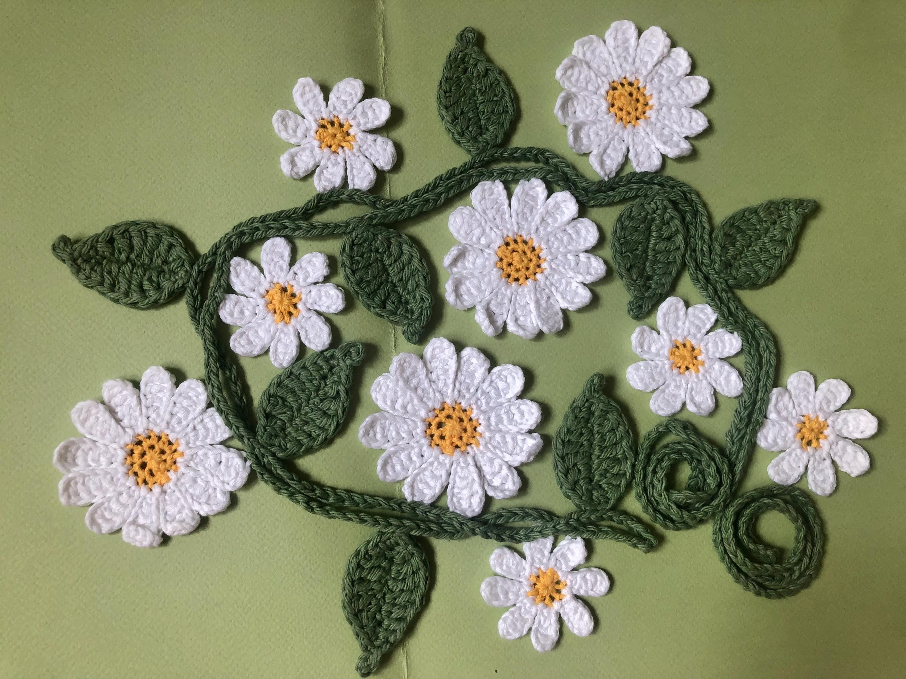 Daisy Chain Garland - Crochet Wall / Nursery / Garden / Party Decor