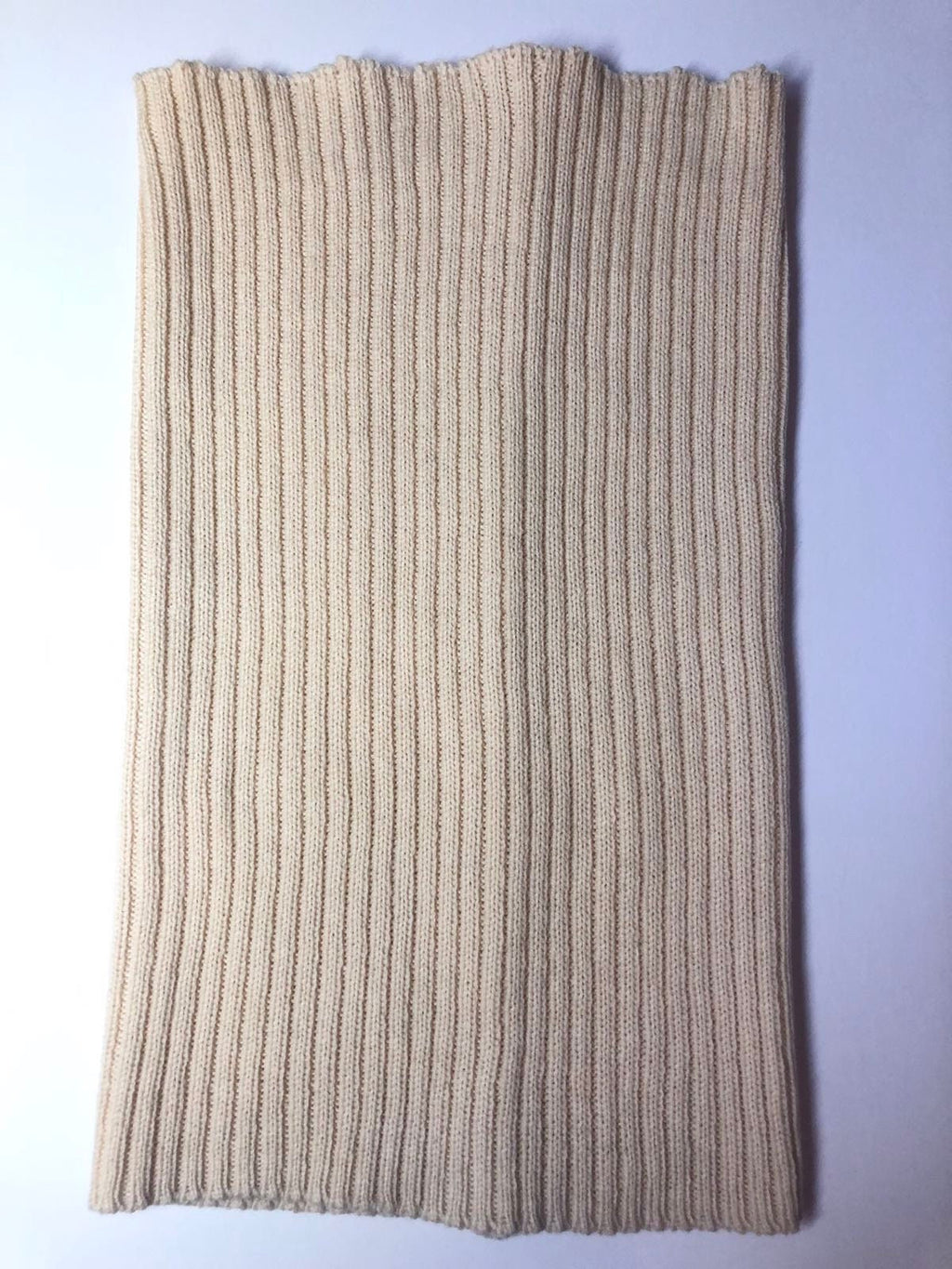 Cream Snood, cosy Lambswool Neck Warmer